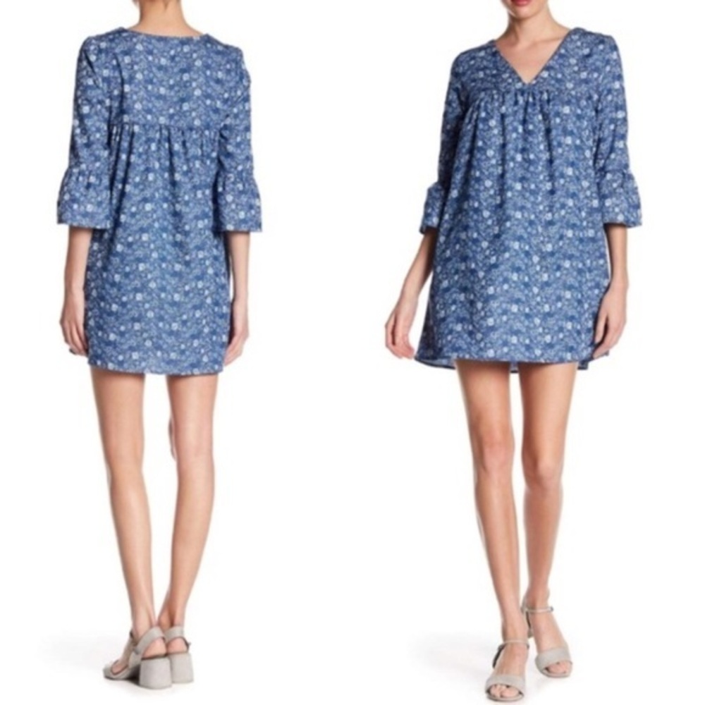 NWT Painted Threads Chambray Dress Size Small Blue